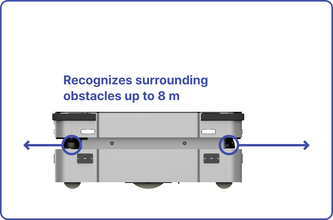 NarGo Factory obstacle detection range